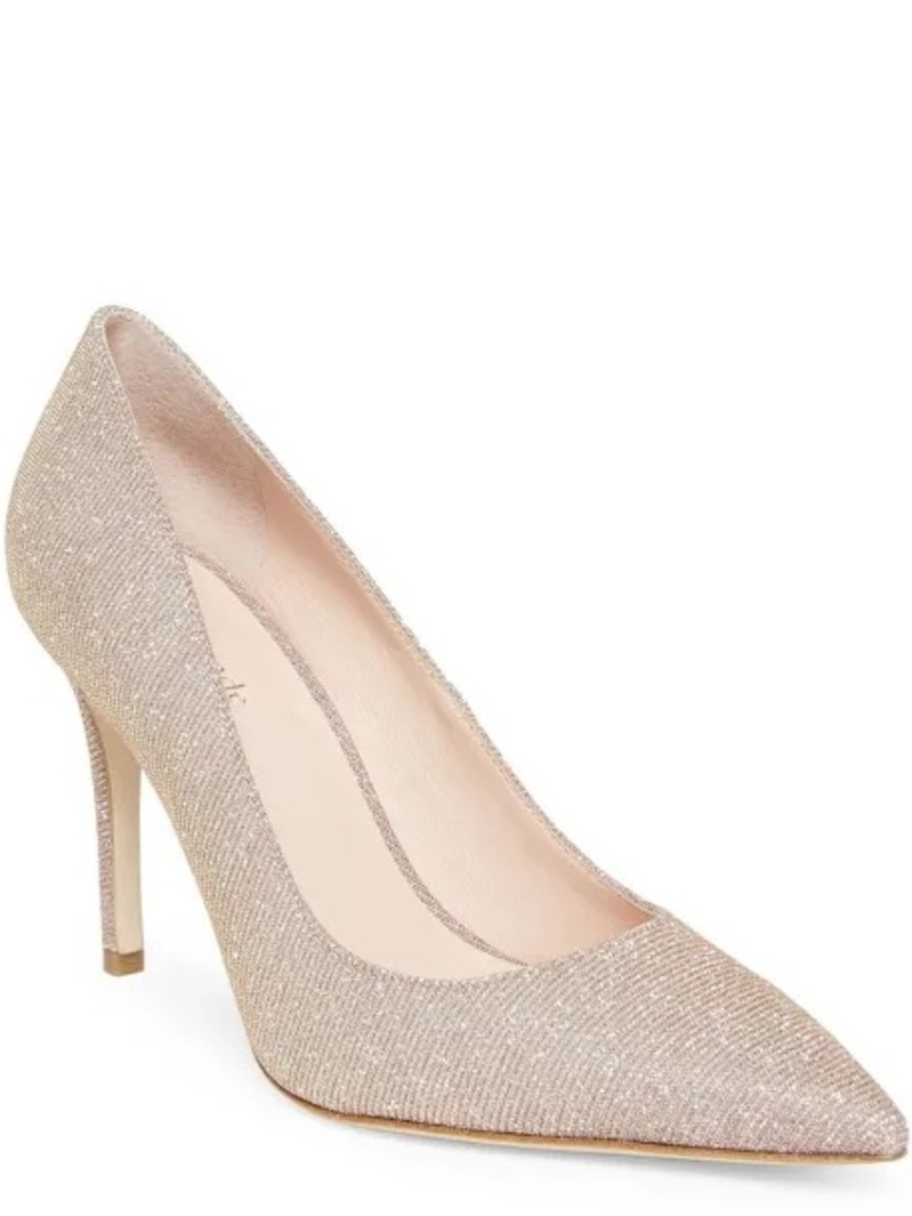 Kate Spade Vivian Pink Glitter Pointed-Toe Pump